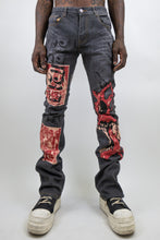 Load image into Gallery viewer, RM200SK - Graphic Printed Stacked Jeans
