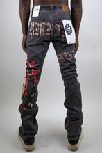 Load image into Gallery viewer, RM200SK - Graphic Printed Stacked Jeans
