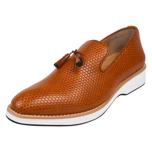 Load image into Gallery viewer, Denis Mens knitted Upper Eva Sole Tassel Loafers
