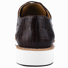 Load image into Gallery viewer, Gutta Lizard Print Leather Textile Casual Sneakers
