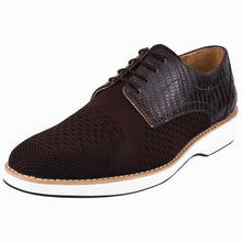 Load image into Gallery viewer, Gutta Lizard Print Leather Textile Casual Sneakers
