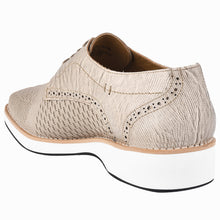 Load image into Gallery viewer, Gutta Lizard Print Leather Textile Casual Sneakers
