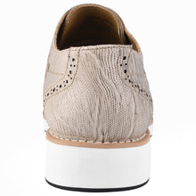 Load image into Gallery viewer, Gutta Lizard Print Leather Textile Casual Sneakers
