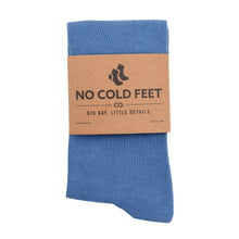 Load image into Gallery viewer, Solid Steel Blue Socks
