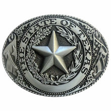 Load image into Gallery viewer, Deadwood Trading State of Texas (Silver) - Men's Belt Buckle
