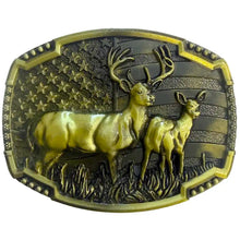 Load image into Gallery viewer, Deadwood Trading Buck Country (Antique Gold) - Belt Buckle
