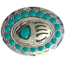 Load image into Gallery viewer, Deadwood Trading Turquoise Bear Claw - Belt Buckle
