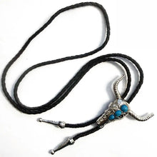 Load image into Gallery viewer, Deadwood Trading Turquoise Longhorn - Bolo Tie
