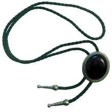 Load image into Gallery viewer, Deadwood Frontier Oval (Onyx) - Bolo Tie
