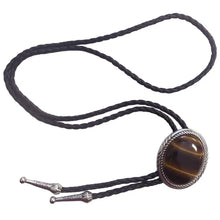 Load image into Gallery viewer, Deadwood Frontier Oval (Tiger's Eye) - Bolo Tie
