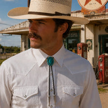 Load image into Gallery viewer, Deadwood Santa Fe Sun (Turquoise) - Bolo Tie
