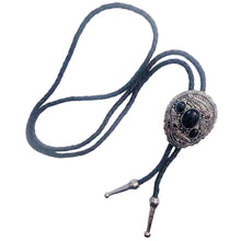 Load image into Gallery viewer, Deadwood Sonora Bloom (Onyx) - Bolo Tie
