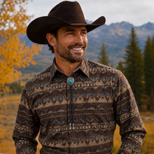Load image into Gallery viewer, Deadwood Sonora Bloom (Turquoise) - Bolo Tie
