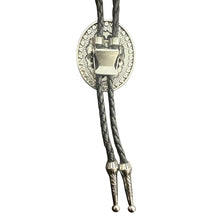 Load image into Gallery viewer, Deadwood Silver Sunburst (Onyx) - Bolo Tie
