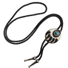 Load image into Gallery viewer, Deadwood Turquoise Bear Claw - Bolo Tie
