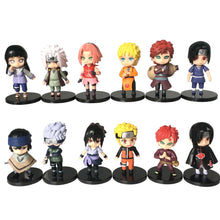Load image into Gallery viewer, 12pcs/set Naruto Anime Shippuden PVC Figures Toys - # BOT&amp;G522610002
