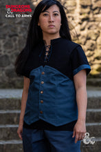 Load image into Gallery viewer, Dungeons &amp; Dragons Rogue Hooded Vest Woad Blue

