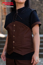 Load image into Gallery viewer, Dungeons &amp; Dragons Rogue Hooded Vest Brown
