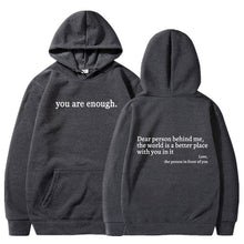 Load image into Gallery viewer, &#39;&#39;Dear Person Behind Me&#39;&#39; Plush Hoodie
