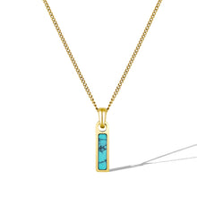Load image into Gallery viewer, Birthstone Tag Necklace - Gold

