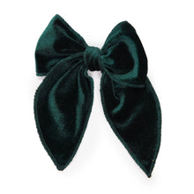 Load image into Gallery viewer, Green Velvet Darling Hair Bow
