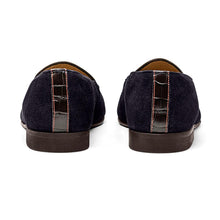 Load image into Gallery viewer, Men's Navy Croc Milano Loafer

