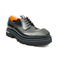 Load image into Gallery viewer, Derby Shoes Chunky 6cm heel boost Black
