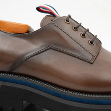 Load image into Gallery viewer, Derby Shoes Chunky 6cm heel boost Coffee
