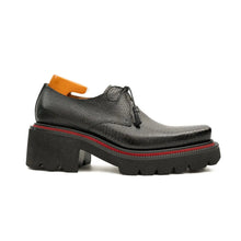 Load image into Gallery viewer, Derby shoes with thick soles, snake pattern embossing and tassels
