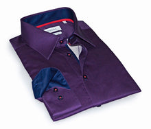 Load image into Gallery viewer, Derek Button-Up Shirt With Contrast Details // Burgundy // Contemporary Fit (Regular)- final sale
