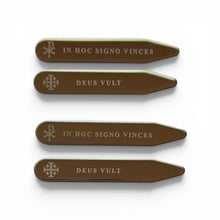 Load image into Gallery viewer, Deus Vult &amp; In Hoc Signo Vinces Collar Stay Set
