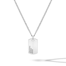 Load image into Gallery viewer, Beveled Tag Pendant - Silver
