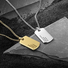 Load image into Gallery viewer, Beveled Tag Pendant - Silver
