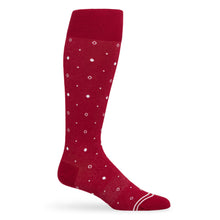 Load image into Gallery viewer, Cardinal Mixed Dots Dress Socks
