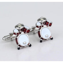 Load image into Gallery viewer, Drum Set Band Cufflinks
