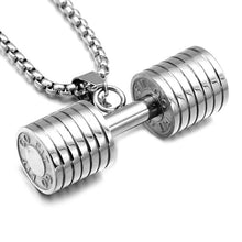 Load image into Gallery viewer, Dumbbell Pendant Necklace
