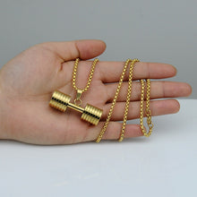 Load image into Gallery viewer, Dumbbell Pendant Necklace
