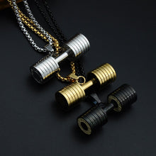 Load image into Gallery viewer, Dumbbell Pendant Necklace
