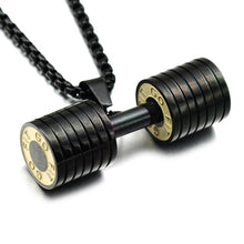Load image into Gallery viewer, Dumbbell Pendant Necklace
