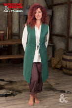 Load image into Gallery viewer, Dungeons &amp; Dragons Druid Long Vest Green

