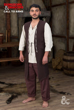 Load image into Gallery viewer, Dungeons &amp; Dragons Druid Long Vest Brown
