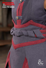 Load image into Gallery viewer, Dungeons &amp; Dragons Sorcerer Battle Skirt Gray/Red
