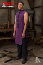 Load image into Gallery viewer, Dungeons &amp; Dragons Sorcerer Sleeveless Tunic Purple/Black
