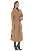 Load image into Gallery viewer, Cambridge Comfort Classic Wraparound Wool Blend Overcoat in Light Camel
