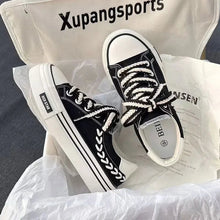 Load image into Gallery viewer, Women’s Platform Canvas Chunky Sneakers – Height Increasing Trainers
