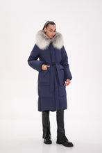 Load image into Gallery viewer, Genuine Silver Fox Down Fill Coat
