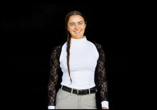 Load image into Gallery viewer, White/Black FULL lace Longsleeve
