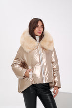 Load image into Gallery viewer, Genuine Polar Fox Down Fill Jacket
