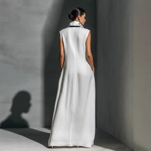 Load image into Gallery viewer, Women's V-Neck Color-Block Sleeveless A-Line Maxi Dress – 4 Colors XS–2XL
