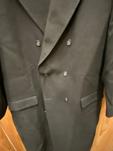 Load image into Gallery viewer, Vella V7020 Black Double Breasted Wool Blend Topcoat/Overcoat
